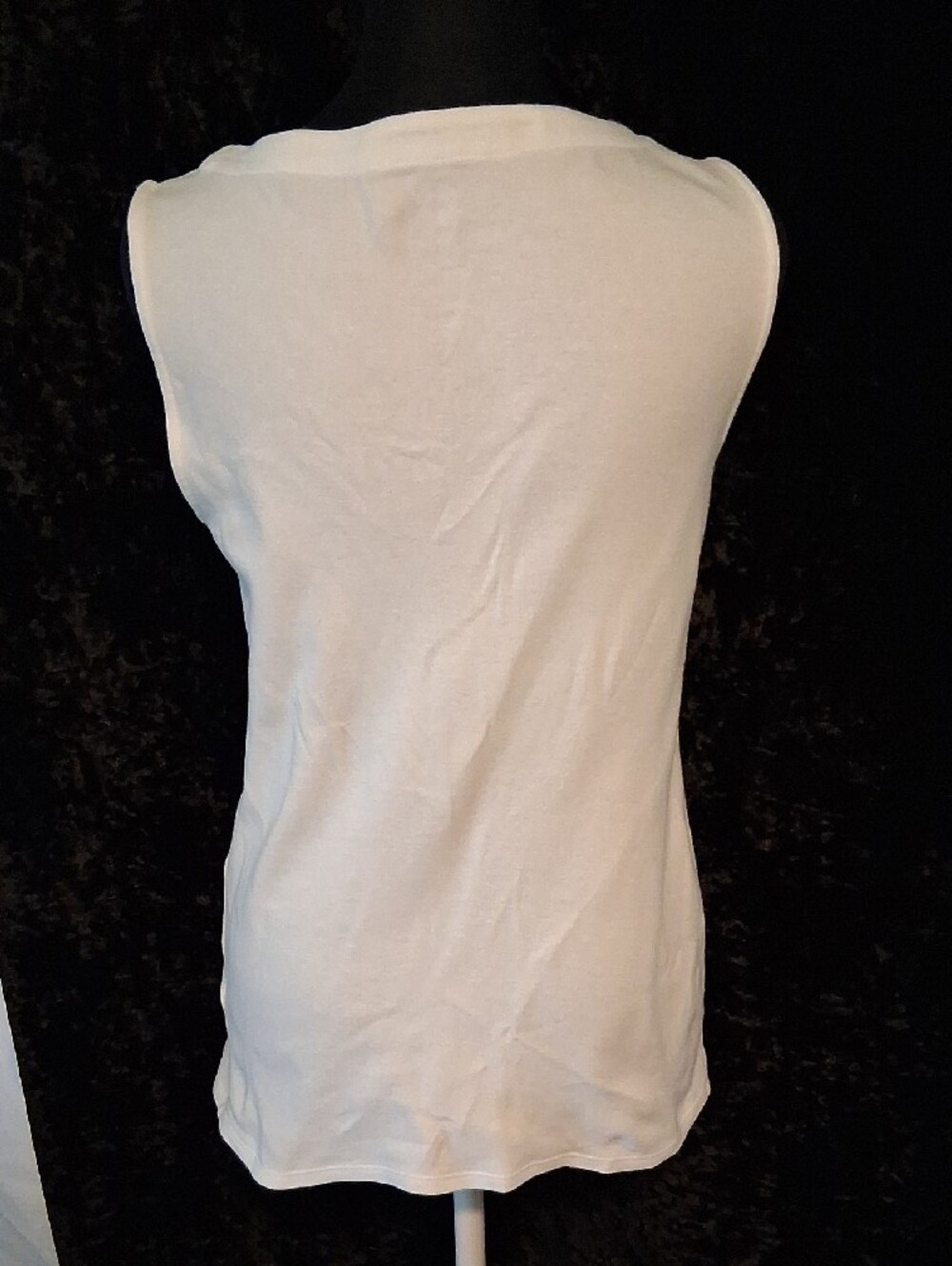 Croft & Barrow White Boatneck The Classic Tank Top XS - Picture 3 of 7